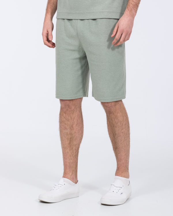 2t Kai Tall Textured Shorts (light teal)