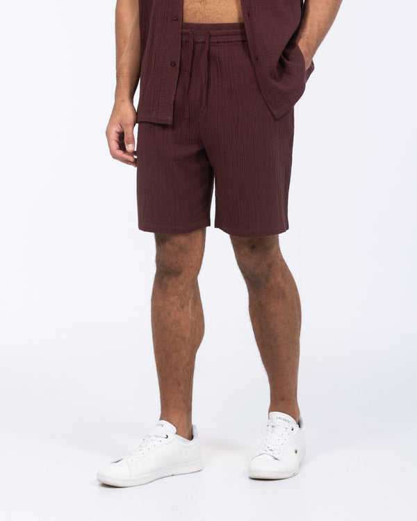 2t Tall Darius Pull On Short (burgundy)