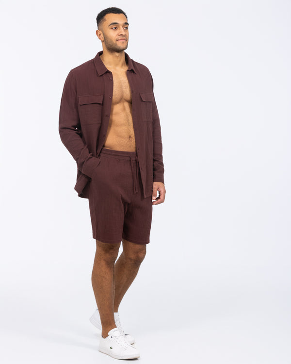 2t Tall Darius Pull On Short (burgundy)