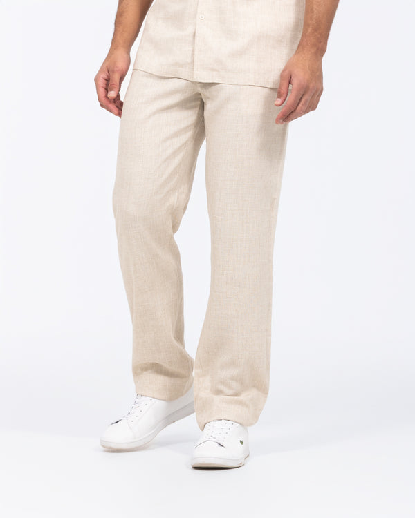 2t Tall Will Linen Blend Pull On Trouser (neutral)