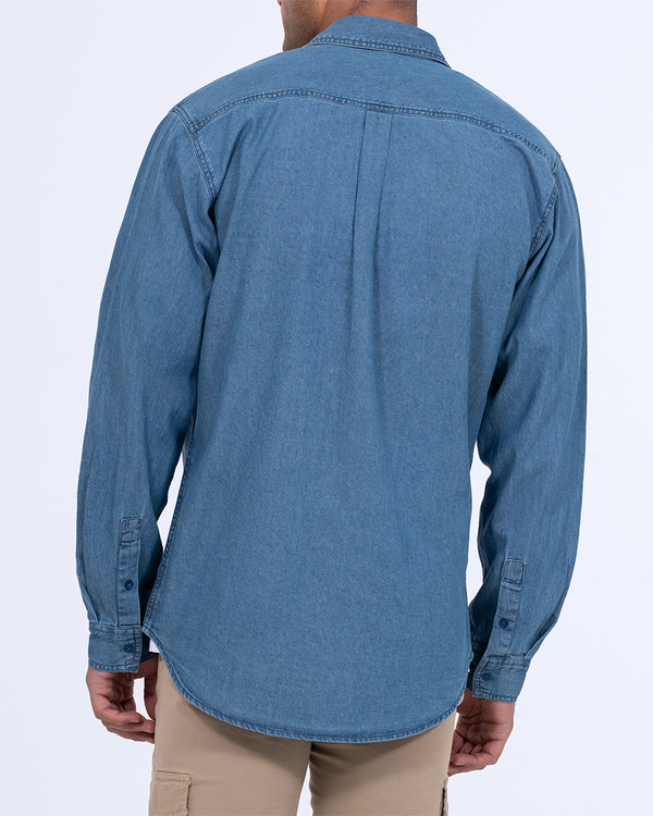 2t Zayne Tall Denim Shirt (mid wash)