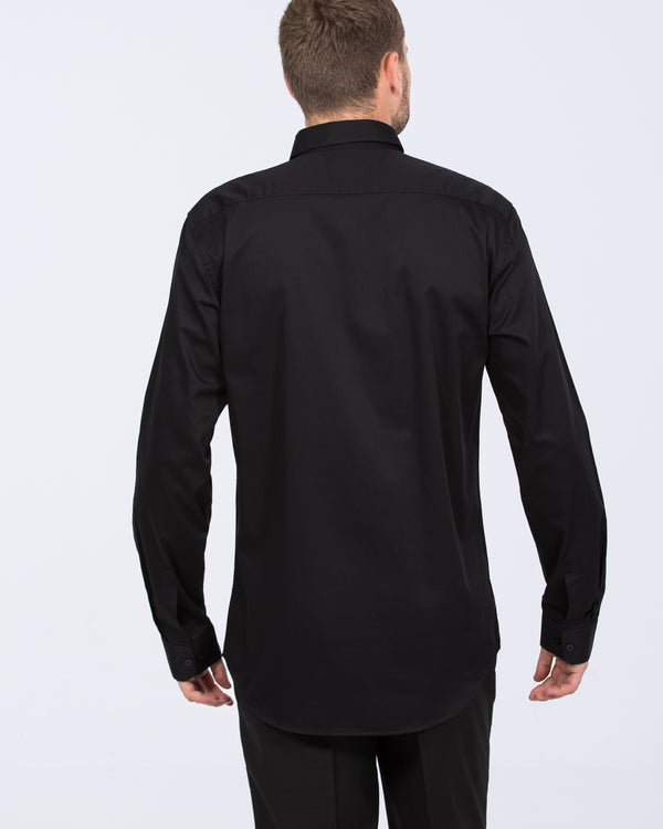 2t Regular Fit Extra Tall Formal Shirt (black)