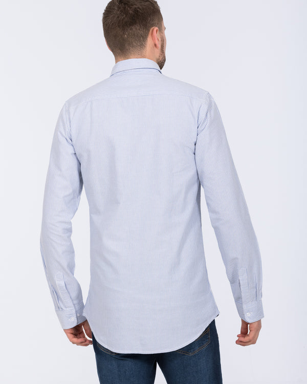 2t Logan Slim Fit Tall Oxford Shirt (pale blue stripe)