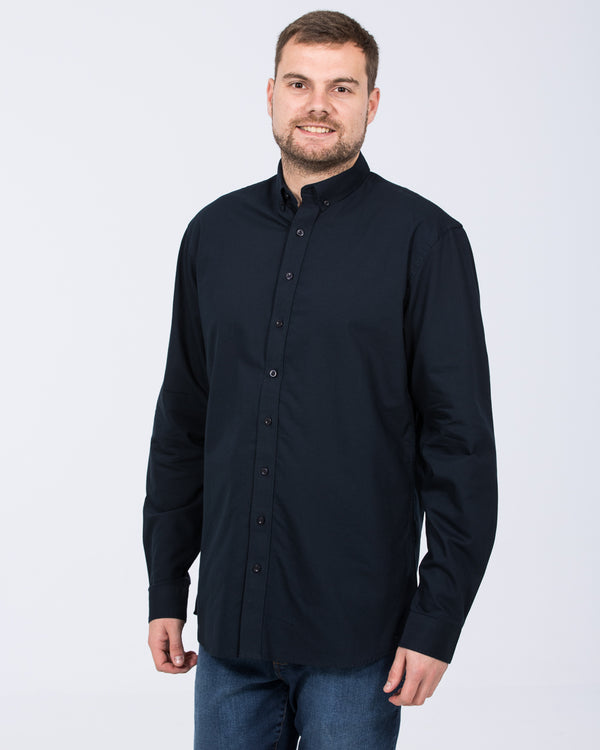 2t Russell Regular Fit Tall Oxford Shirt (navy)