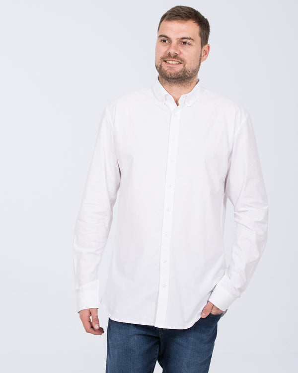 2t Russell Regular Fit Tall Oxford Shirt (white)