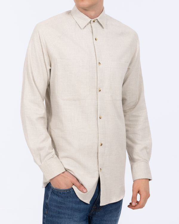 2t Bradley Tall Relaxed Fit Raglan Shirt (oatmeal)