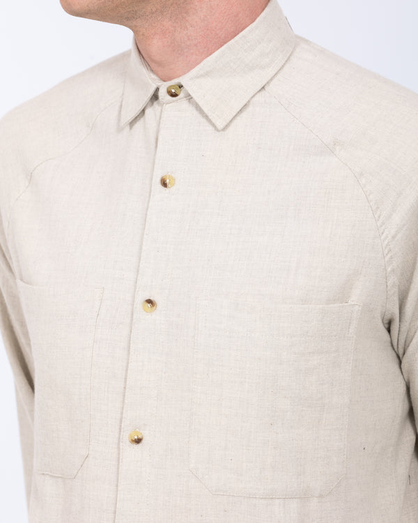 2t Bradley Tall Relaxed Fit Raglan Shirt (oatmeal)