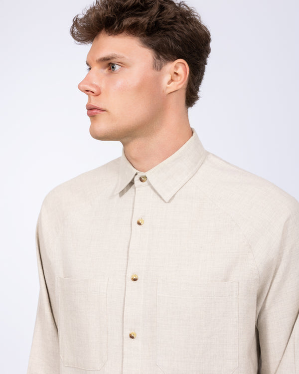 2t Bradley Tall Relaxed Fit Raglan Shirt (oatmeal)