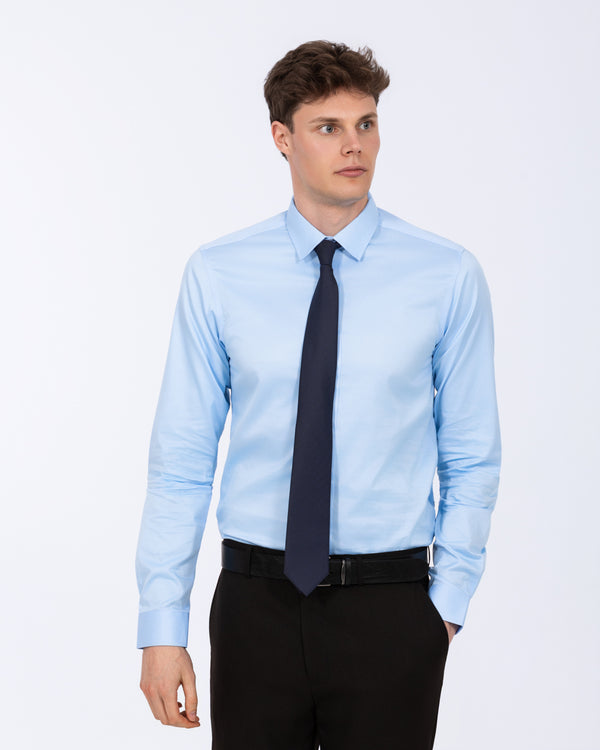 2t Extra Tall Slim Fit Non Iron Formal Shirt (sky blue)