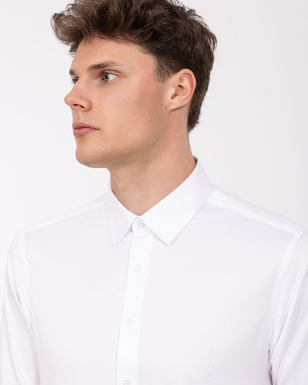 2t Extra Tall Slim Fit Non Iron Formal Shirt (white)