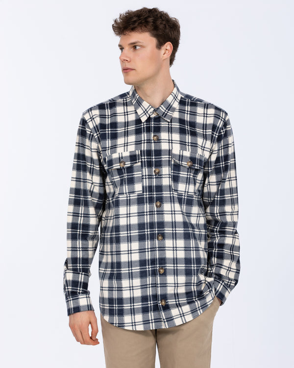 2t Tall Jordan Cord Check Shirt (navy/ecru)