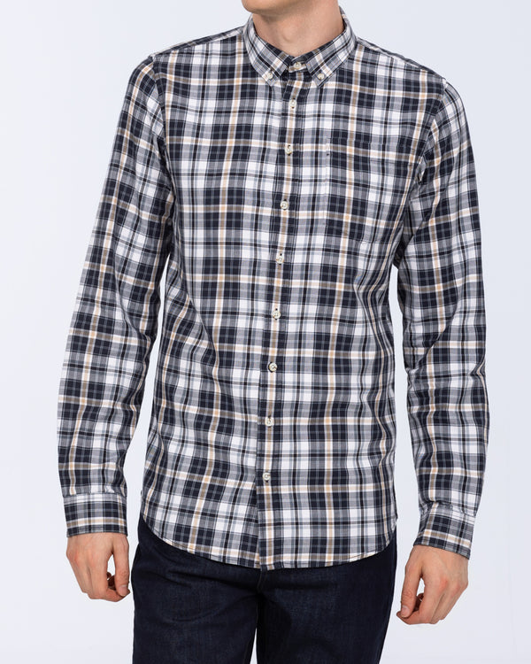 2t Jackson Tall Oxford Shirt (navy/ecru)