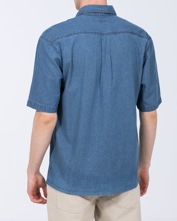 2t Tall Denim Short Sleeve Shirt (blue)