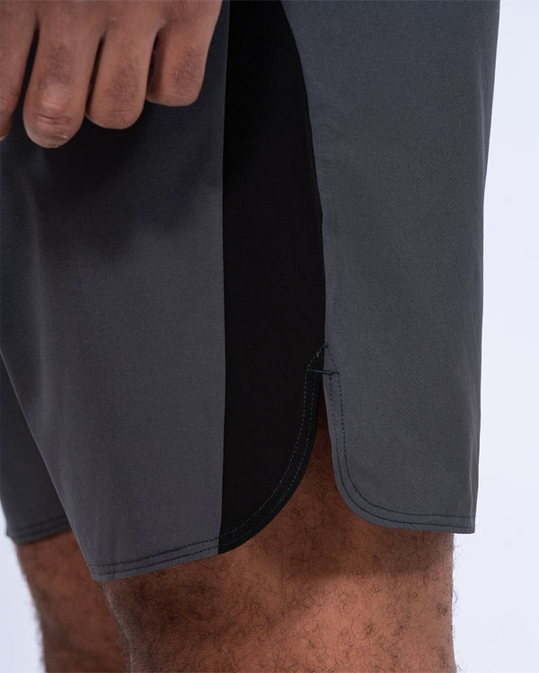 2t Tall Colour Block Training Shorts (charcoal)