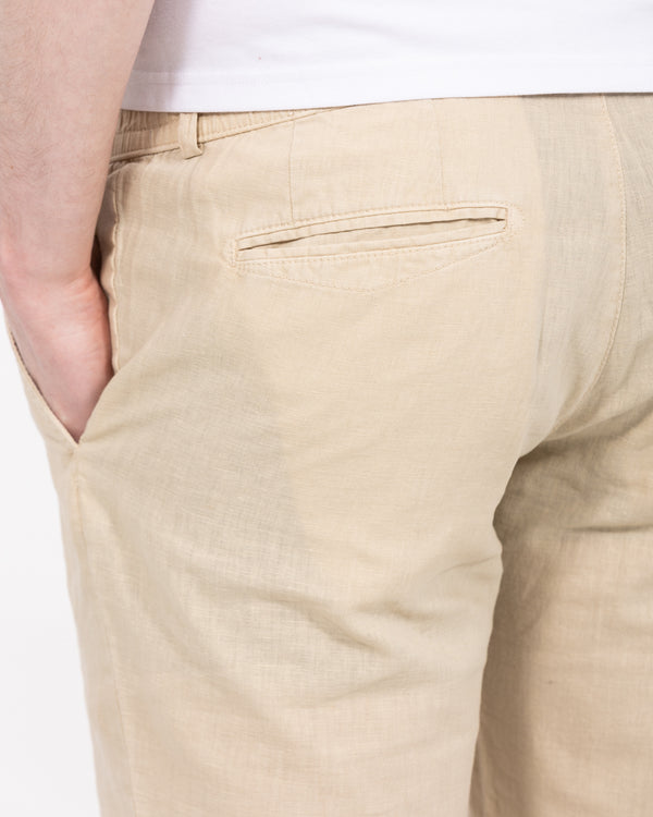 Redpoint Whitby Tall Regular Fit Linen Shorts (beige)