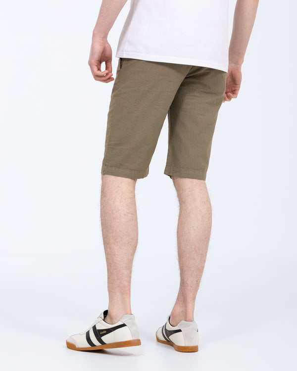 Redpoint Whitby Tall Regular Fit Linen Shorts (khaki)