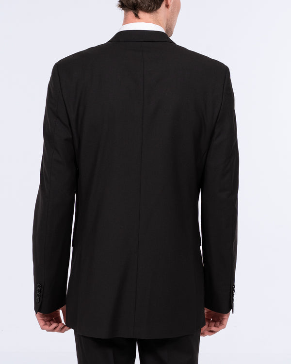 Skopes Double Breasted Slim Fit Tall Suit Jacket (black)