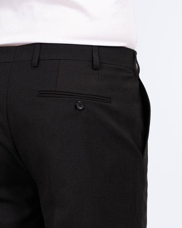 Skopes Double Breasted Slim Fit Tall Suit (black)