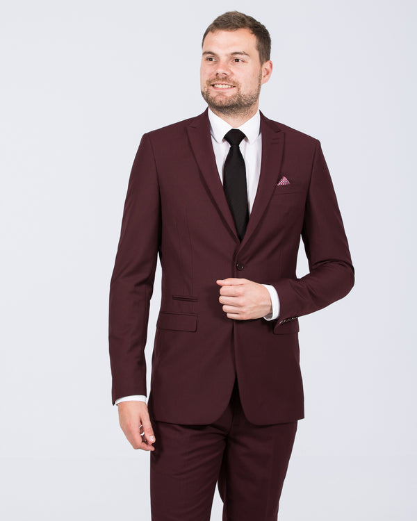 Skopes Madrid Slim Fit Tall Suit (claret)