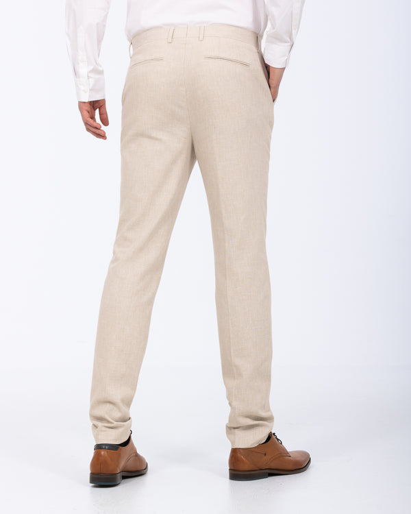 2t Tall Cotton Linen Double Breasted Suit (oatmeal)