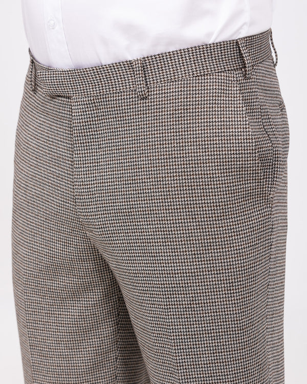 Skopes Cannon Slim Fit Tall Double Breasted Suit (blue/brown)