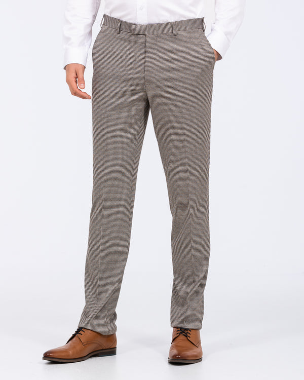 Skopes Cannon Slim Fit Tall Double Breasted Suit (blue/brown)