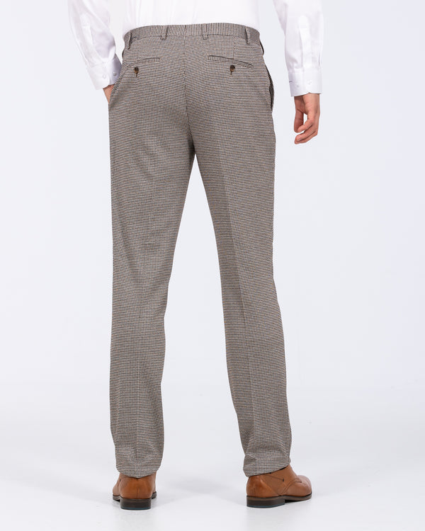 Skopes Cannon Slim Fit Tall Double Breasted Suit (blue/brown)