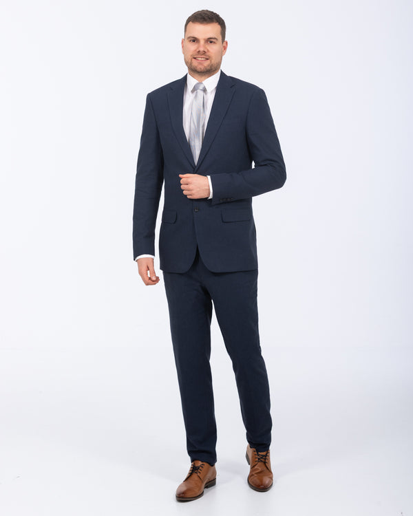 2t Tall Cotton Linen Suit Jacket (navy)