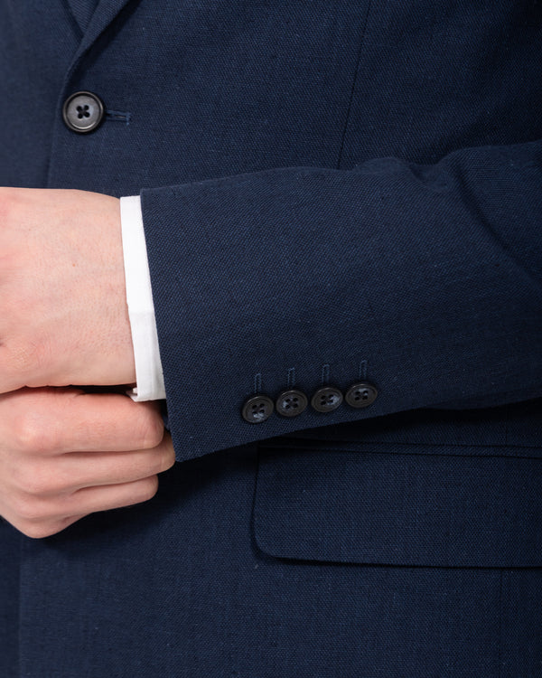 2t Tall Cotton Linen Suit Jacket (navy)