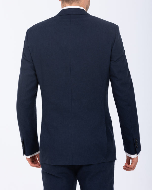 2t Tall Cotton Linen Suit Jacket (navy)