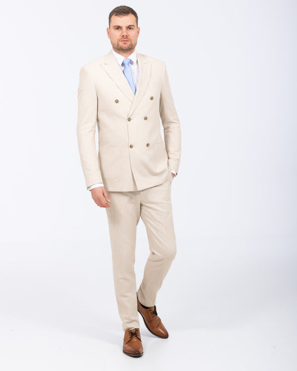 2t Tall Cotton Linen Suit Jacket (oatmeal)