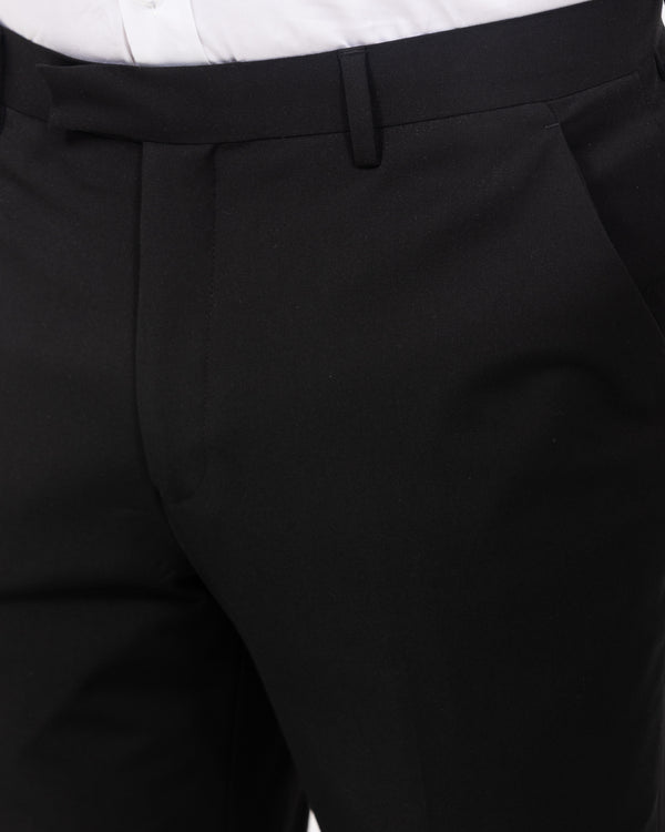 2t Tall Slim Fit Stretch Suit Trousers (black)