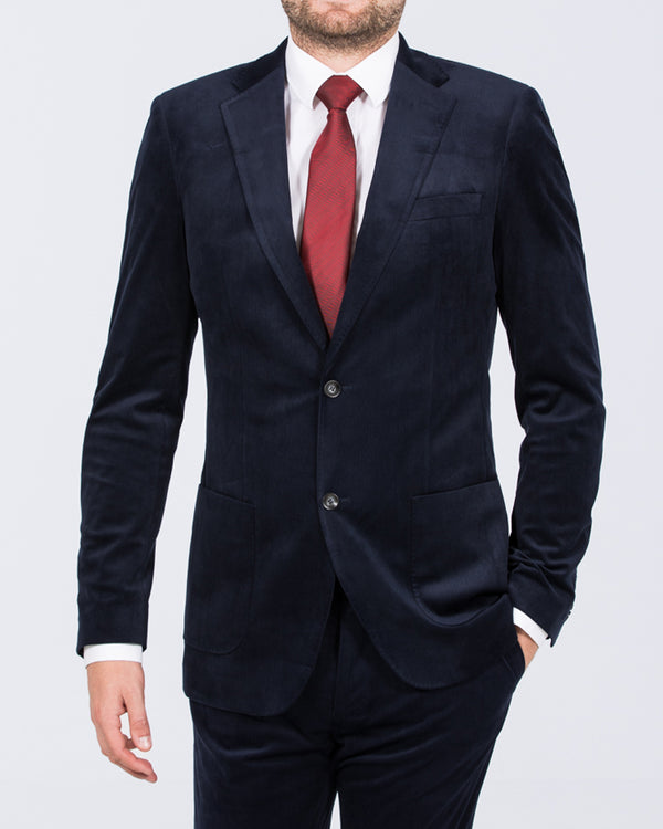 Skopes Atkinson Slim Fit Tall Cord Suit Jacket (navy)
