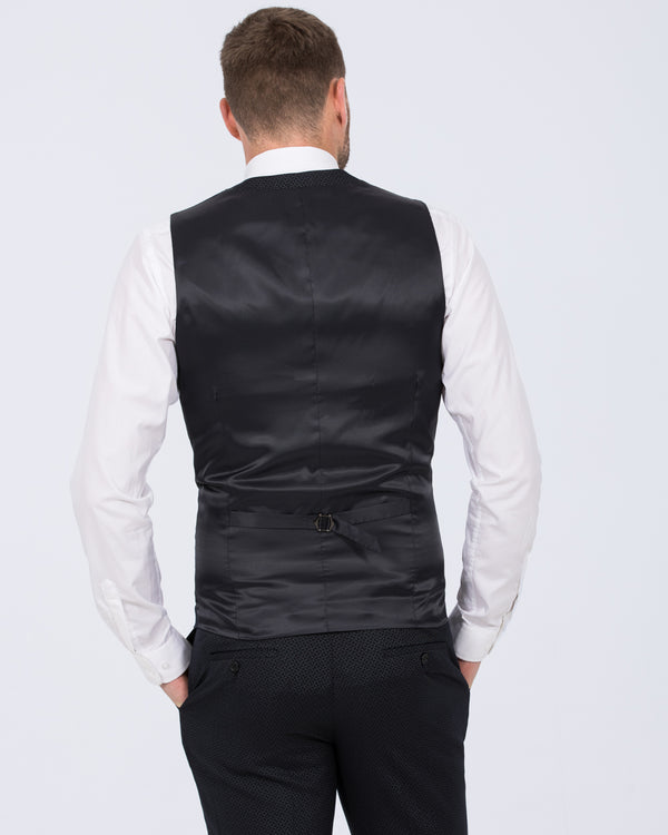 Skopes Slim Fit Tall Dinner Suit Waistcoat (navy diamond)