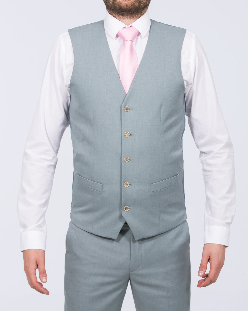 Skopes Sultano Slim Fit Tall Suit Waistcoat (mint)