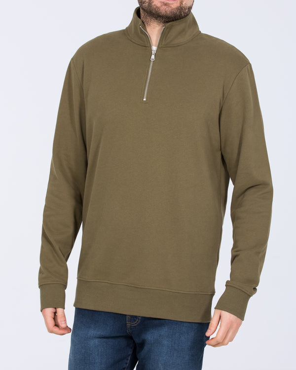 2t Wyatt Tall Quarter Zip Sweatshirt (khaki)