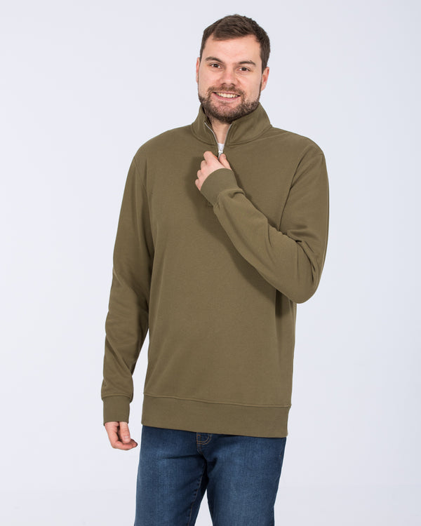 2t Wyatt Tall Quarter Zip Sweatshirt (khaki)