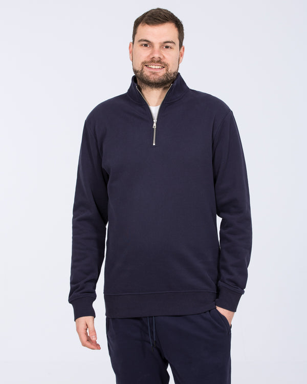 2t Wyatt Tall Quarter Zip Sweatshirt (navy)