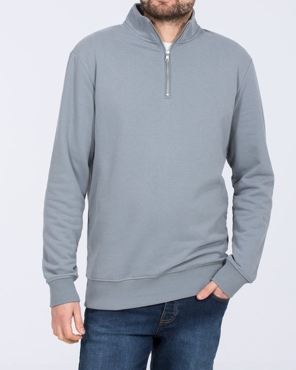 2t Wyatt Tall Quarter Zip Sweatshirt (slate)