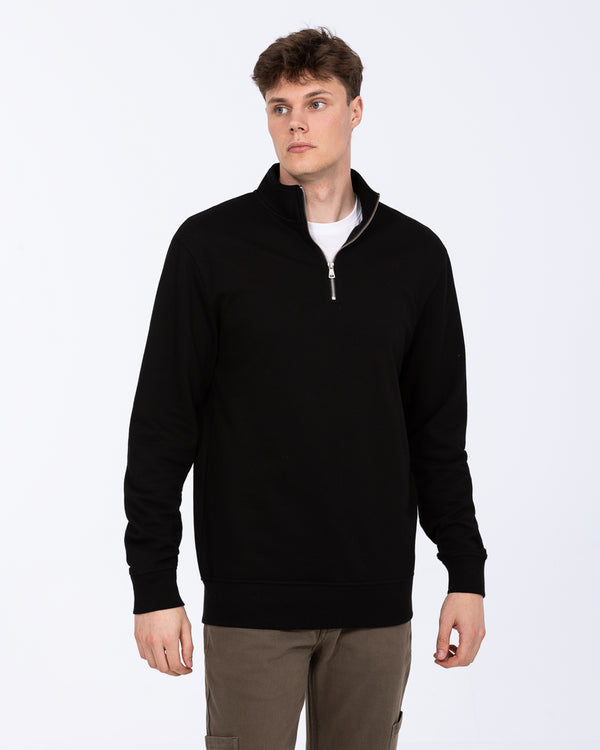 2t Wyatt Tall Quarter Zip Sweatshirt (black)