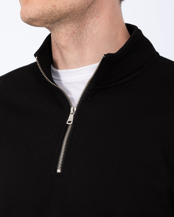 2t Wyatt Tall Quarter Zip Sweatshirt (black)