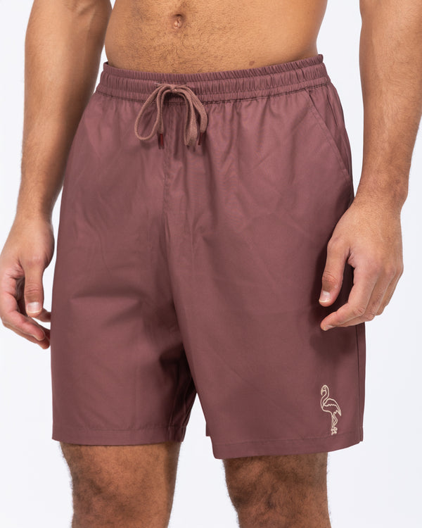 2t Harry Tall Swim Shorts (mauve embroidered)