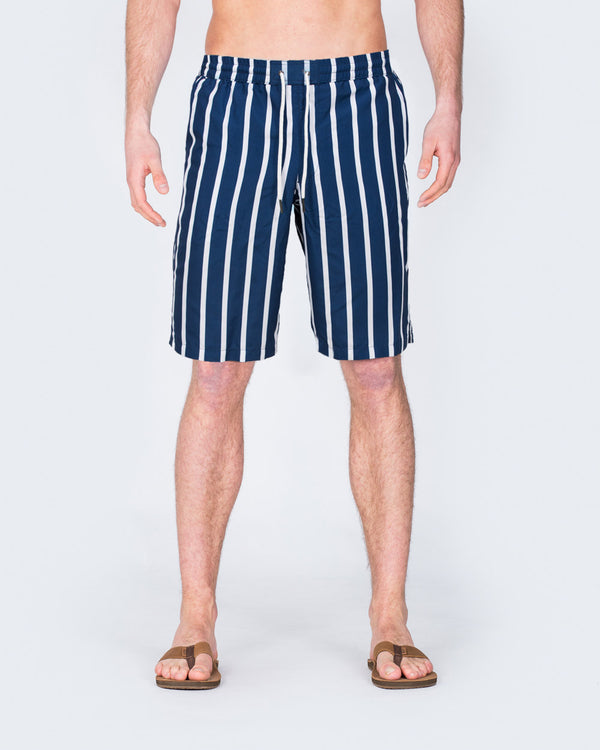 2t Aray Tall Striped Swim Shorts (navy/white)