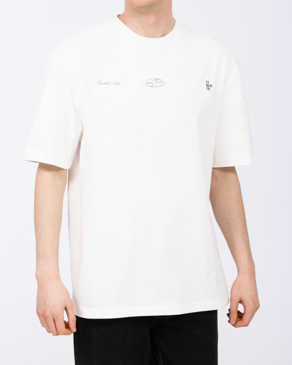 2t Brad Tall Oversized T-Shirt (white pattern)