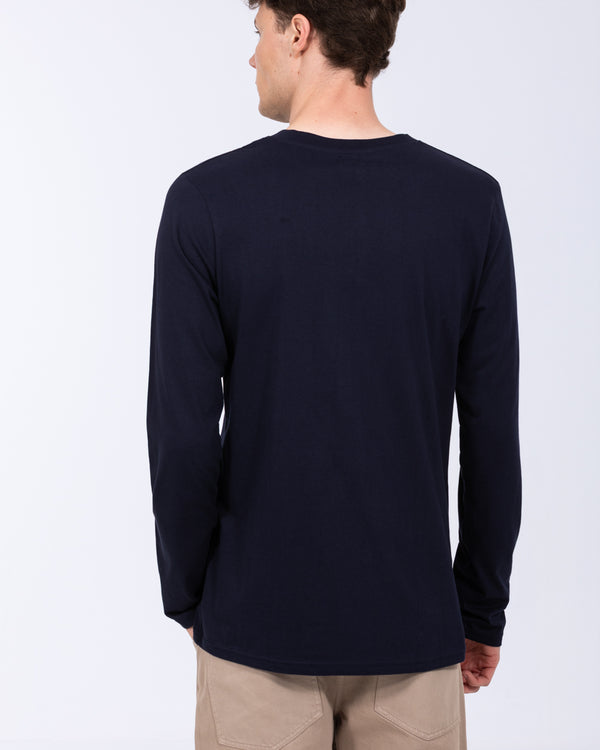 2t Tall Henley Long Sleeve T-Shirt (navy)