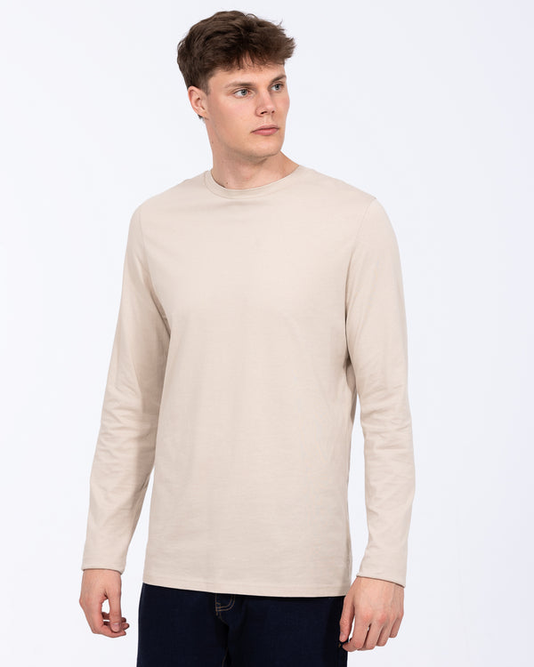 Essentalls Long Sleeve Tall T-Shirt (taupe)
