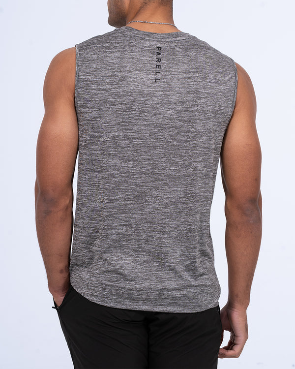 Parell Evolve Tall Sleeveless Spacedye Training Top (grey)