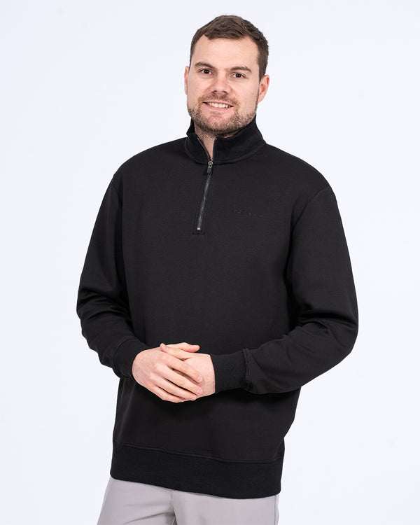 Parell Active Tall Quarter Zip Golf Top (black)
