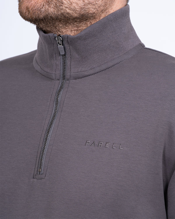 Parell Active Tall Quarter Zip Golf Top (grey)