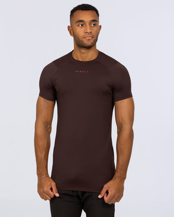 Parell Evolve Tall Fitted Training Top (oxblood)